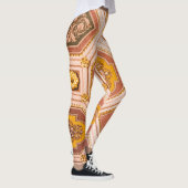Yellow Pink Ungarische Architektur Leggings (Rechts)