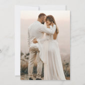 Yellow Pink Wildblume Garden Wedding Einladung (Rückseite)