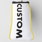YELLOW Piping Custom Golf Putter Headcover Blank (Rotieren 90)