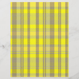 Yellow Plaid Bulk Scrapbook Paper Pages Flyer