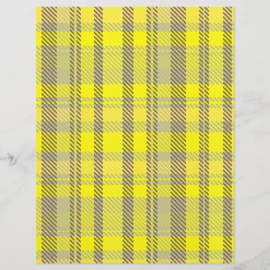 Yellow Plaid Bulk Scrapbook Paper Pages Flyer (Vorne)