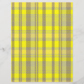 Yellow Plaid Bulk Scrapbook Paper Pages Flyer (Hinten)