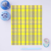 Yellow Plaid Bulk Scrapbook Paper Pages Flyer (Einzeln)