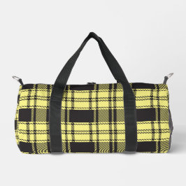 Yellow Plaid  Duffle Bag