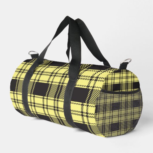 Yellow Plaid  Duffle Bag (Rechte Ecke)