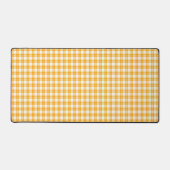 Yellow Plaid Pattern Desk Mat Schreibtischunterlage (Vorderseite)