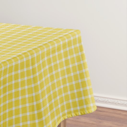 Yellow Plaid Tischdecke (Beispiel)