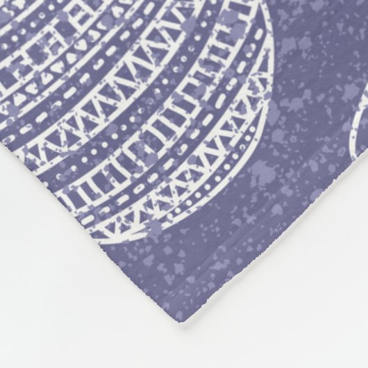 Yellow Planet Space Lover Blue Sky Astronomie Fleecedecke (Ecke)