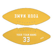 Yellow Player Name Number and Team Name  Football (Paneele)