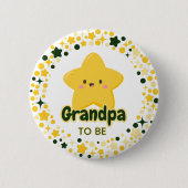 Yellow Playful Star individuell anpassbar Button (Vorderseite)