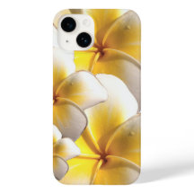 Yellow Plumeria Blume iPhone Case|Tropical Floral