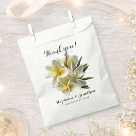 Yellow Plumeria Blume Vielen Dank Geschenktütchen