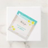 Yellow Plumeria Frangipani Tropical Beach Wedding Geschenkanhänger (Beispiel)