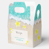 Yellow Plumeria Frangipani Tropical Beach Wedding Geschenkschachtel (Geöffnet)