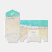 Yellow Plumeria Frangipani Tropical Beach Wedding Geschenkschachtel (Ungefaltet)