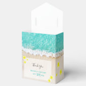 Yellow Plumeria Frangipani Tropical Beach Wedding Geschenkschachtel (Geöffnet)