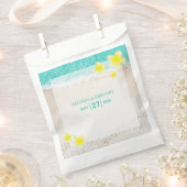 Yellow Plumeria Frangipani Tropical Beach Wedding Geschenktütchen (Ausgeschnitten)