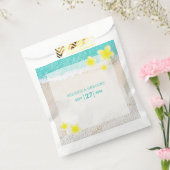 Yellow Plumeria Frangipani Tropical Beach Wedding Geschenktütchen (Versiegelt)