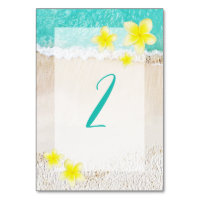 Yellow Plumeria Frangipani Tropical Beach Wedding