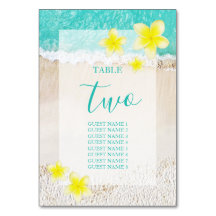 Yellow Plumeria Frangipani Tropical Beach Wedding