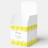 Yellow Plumeria Frangipani Wedding Geschenkschachtel (Geöffnet)