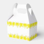 Yellow Plumeria Frangipani Wedding Geschenkschachtel (Rückseite)