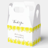 Yellow Plumeria Frangipani Wedding Geschenkschachtel (Geöffnet)