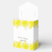 Yellow Plumeria Frangipani Wedding Geschenkschachtel (Geöffnet)
