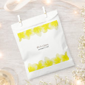 Yellow Plumeria Frangipani Wedding Geschenktütchen (Ausgeschnitten)