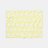 Yellow Poka Dots Fleecedecke (Vorderseite (Horizontal))