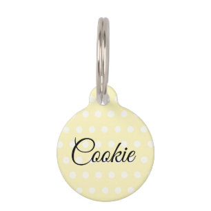 Yellow Poka Dots Haustiermarke
