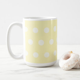 Yellow Poka Dots Kaffeetasse