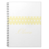 Yellow Poka Dots Notizblock (Vorderseite)