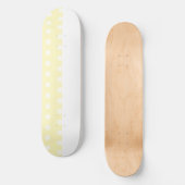 Yellow Poka Dots Skateboard (Vorderseite)