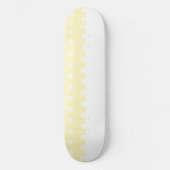 Yellow Poka Dots Skateboard (Vorderseite)