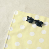 Yellow Poka Dots Strandtuch (Beispiel)