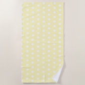 Yellow Poka Dots Strandtuch (Vorderseite)