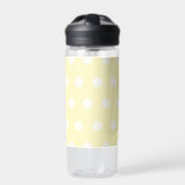 Yellow Poka Dots Trinkflasche (Vorderseite)