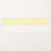 Yellow Poka Dots Yogamatte (Vorderseite (Horizontal))