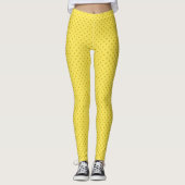 Yellow Polka Dot Leggings (Vorderseite)