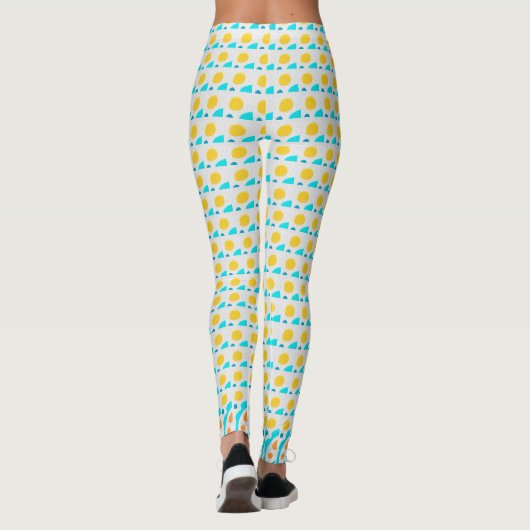 Yellow Polka Dot Leggings (Rückseite)