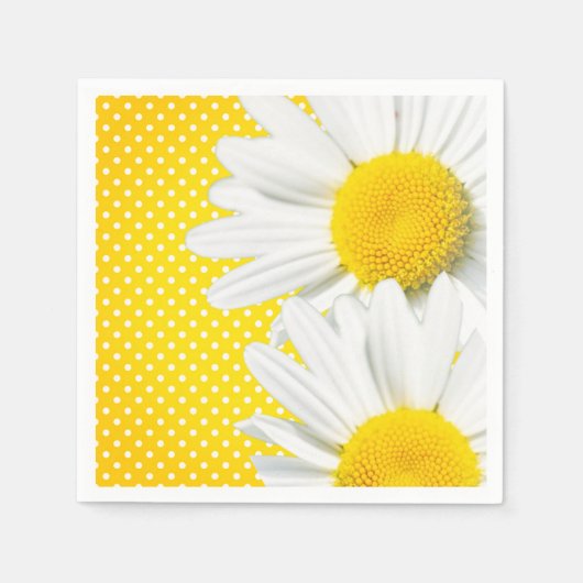 Yellow Polka Dot Napkins Serviette (Vorderseite)