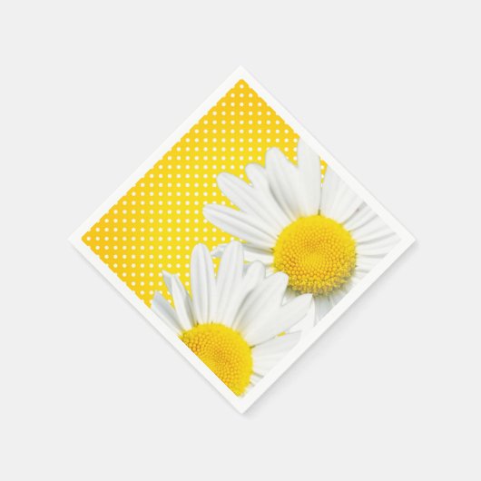 Yellow Polka Dot Napkins Serviette (Ecke)