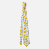 Yellow Polka Dot Neck Tie Krawatte (Rückseite)