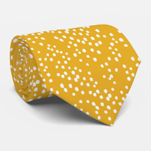 Yellow Polka Dot Neck Tie Krawatte