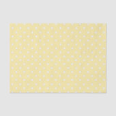 Yellow Polka Dot Pattern Seidenpapier (Vorderseite)