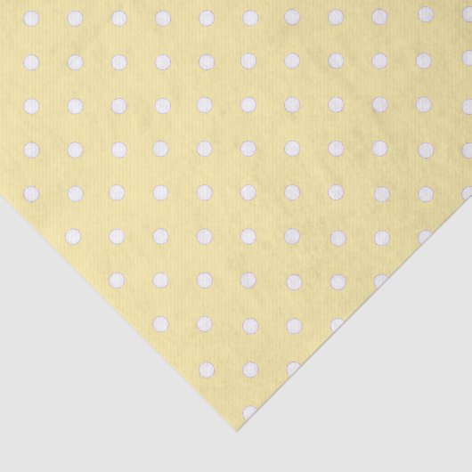 Yellow Polka Dot Pattern Seidenpapier (Ausschnitt)