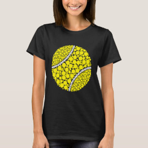 Yellow Polka Dot Tennis Ball Internationaler Dotda T-Shirt