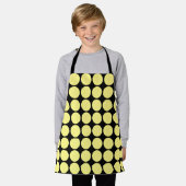 Yellow Polka Dots Black Bumblebee Muster Geschenk Schürze (Getragen)