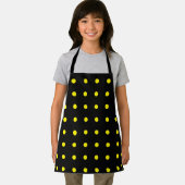 Yellow Polka Dots Black Bumblebemuster Custom Schürze (Insitu)